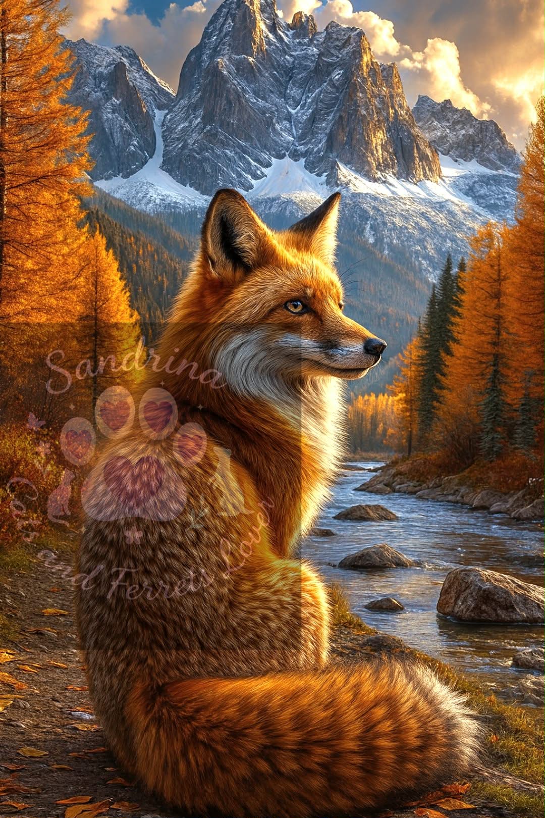 le renard gardien de la montagne