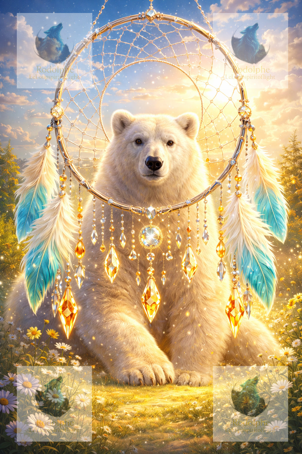 l'ours blanc et l'attrape rêve