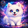 Bébé Samoyède Kawaii Galactique