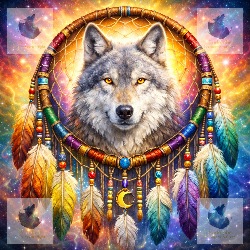 le loup et l'attrape rêve
