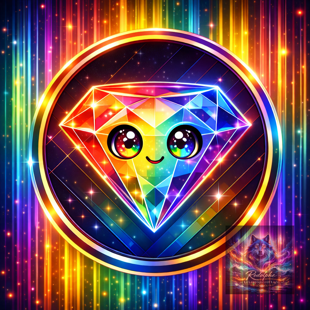 Diamant Kawai étincelant dans son cadre